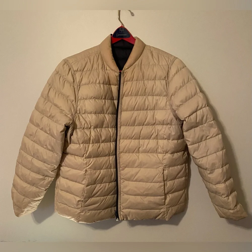 Lands End black/cream puffer jacket L - Picture 5 of 17